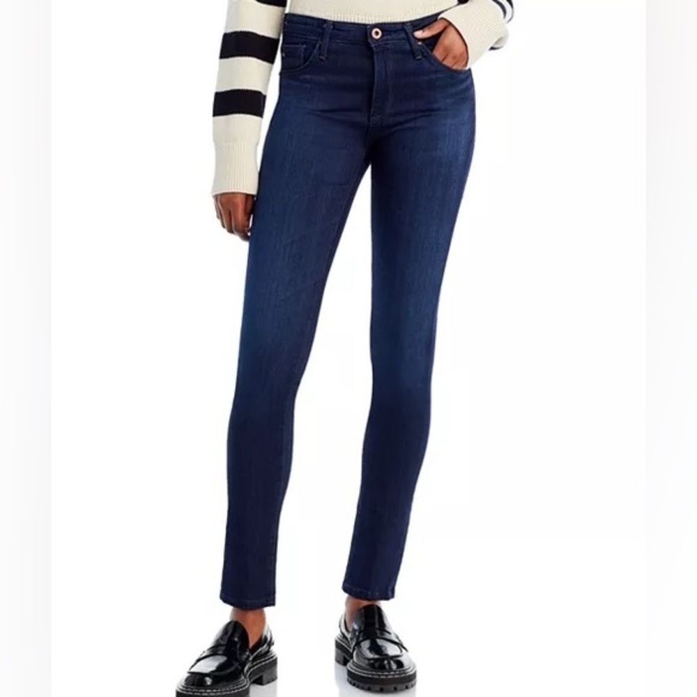AG Prima Mid Rise Cigarette Jeans Dark Wash 29R